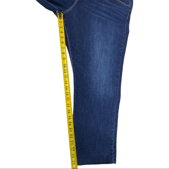 Levis Big E Jeans Wedgie Skinny Womens SZ 22W Crop Raw Hem Button Fly Plus - Picture 11 of 16